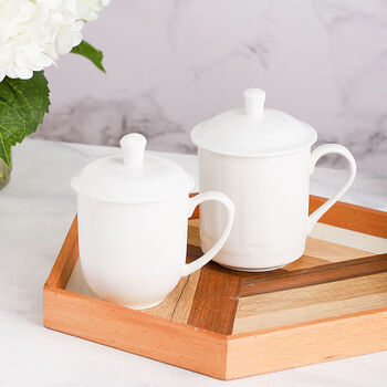 迪士尼同款杯子带盖家用水杯泡茶陶瓷茶杯带盖瓷杯办公水杯定制logo