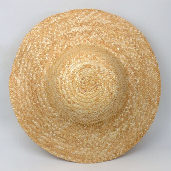 草帽农民草帽子大草帽遮阳夏天草帽男老年小孩儿童大檐沿编织38厘米可