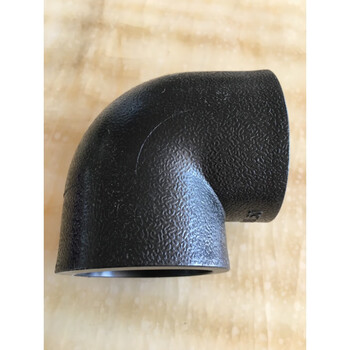 pe管件pe弯头202532直弯承插对接热熔管件黑色新料室外供水管弯头l75x