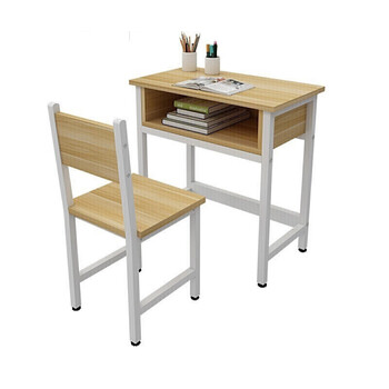 窝居 学生书桌书柜组合 中学生书桌课桌椅中小学生辅导培训补习班长条