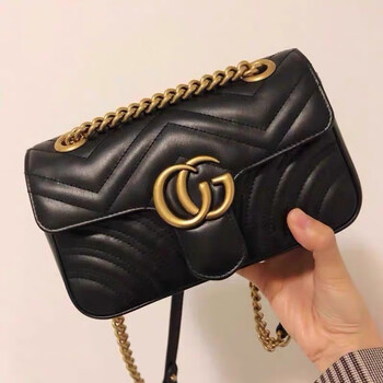 酷奇袋鼠香港代购名牌女士包包2023新款潮小香风斜挎爱心酒神包菱格