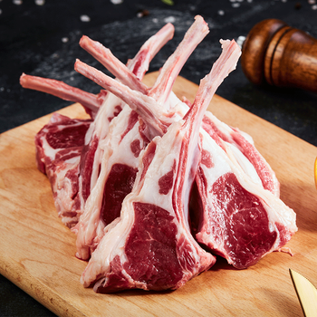 巴吉牧场内蒙古法式十二肋羊排原切羔羊肋排生鲜羊肉烧烤食材1200g
