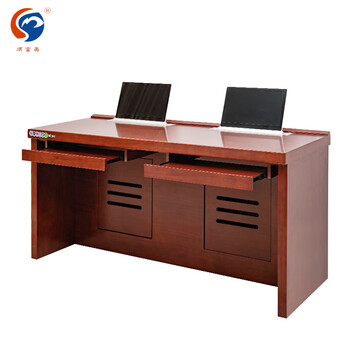 顺富美(shunfumei)办公桌 升降器电脑桌一张 2米双人位站立式会议桌