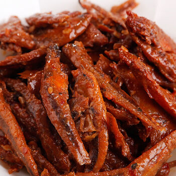 波力麻辣小鱼仔零食湖南特产网红休闲零食批发小零食便宜好吃的小鱼干