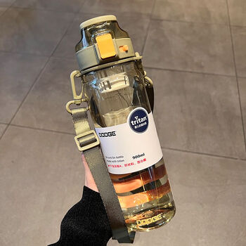 希乐道奇tritan便携运动水杯学生杯子女款ins网红高颜值随手杯男透明