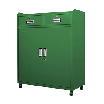 全拓(quantuo)五金工具柜存放柜零件收纳柜多功能储物维修铁皮柜绿色