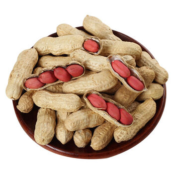 新货红皮花生果新货新鲜晒干带壳花生原味四粒红衣花生5斤装熟花生