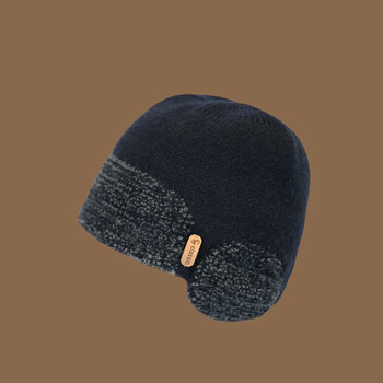 nana秋冬季男士毛线帽冬天防寒保暖针织帽子男鸭舌帽包头帽护耳帽冷帽