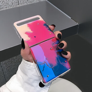 3手机壳水钻石sm-7110防摔软壳olevo zflip 2 /f7070【二代】浆果色