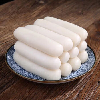 广西灵山特产粉利糍粑水浸粑过年传统食品真空包装甘棠年糕 10条白粉