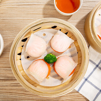 十里馋水晶虾饺24个装广式早茶点心虾饺品虾仁饺子 200g红火虾饺【8个