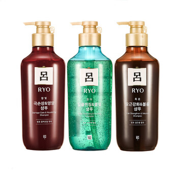 韩国爱茉莉吕洗发水护发素去屑止痒改善毛躁红棕绿清爽控油蓬松女 吕