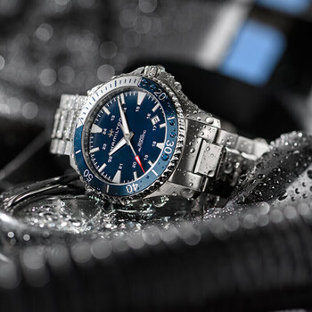 汉密尔顿瑞士手表卡其海军系列scuba 蓝水肺自动机械潜水运动男士腕表