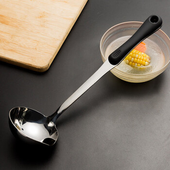 全适304不锈钢隔油勺油水分离器加厚长柄火锅勺子汤勺漏勺过滤勺家用