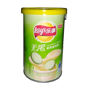 保正新货乐事小桶装40g*24桶整箱原味黄瓜味蕃茄味烤肉味薯片罐装