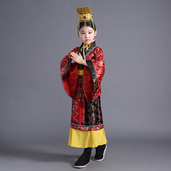 新款儿童古装男唐朝太子汉朝皇帝皇上表演服装龙袍汉服陛下大王演出服高端新品红色成人均码 图片价格品牌报价 京东