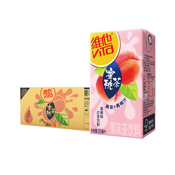 维他奶vita维他网红蜜桃茶红茶柠檬茶整箱夏季茶饮料果茶果汁饮品实发