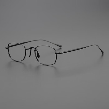 CELLI日系超轻纯钛眼镜框女小框眼镜男窄框眼镜架高度近视眼镜框架小脸 黑色 单买镜框-不配近视镜片