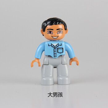 兼容乐高大颗粒diy人物公仔人偶家庭职业散装拼插积木零配件玩具 大