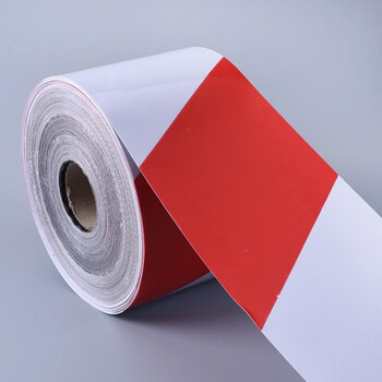 警示带挡脚板踢脚线楼层安全隔离带分隔带条 红白(广告布20cm宽)200米