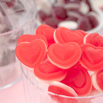 和泉乐泉橡皮糖软糖高颜值零食糖果散装婚礼喜糖情人节礼物草莓味