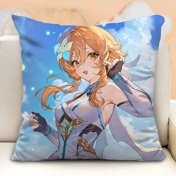 校园季莹抱枕原神周边妹妹旅行者游戏床上毛绒定制头枕车用二合一抱枕