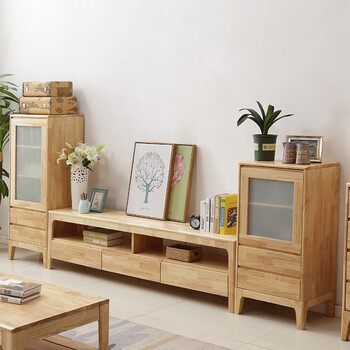 8米四抽电视柜 高低柜 茶几 组装