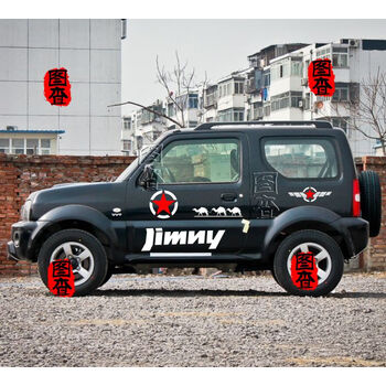 凯熙适用于铃木吉姆尼改装拉花车贴jimny越野车贴装饰车身贴花汽车