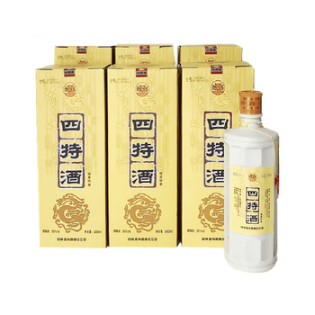 四特酒 黄盒 特香型白酒 50度 460ml*6瓶 整箱装