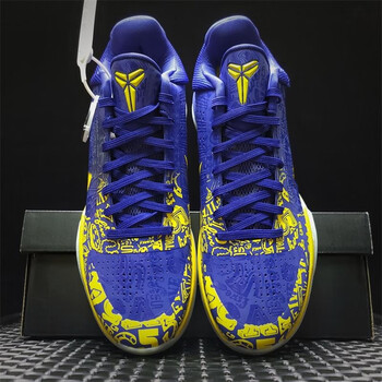 zk5五冠王 蓝黄男子低帮实战篮球鞋男 cd4991-400 kobe科比5/五冠王