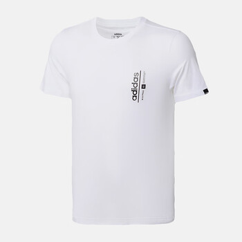 新品】adidas阿迪达斯男服短袖T恤2021夏季短袖透气圆领休闲运动服FM6084 FM6084白色+黑色L【图片价格品牌报价】-京东