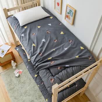 9床寝室可折叠学生宿舍睡垫 卡奇诺 0.9*1.9m【褥子 套子】可拆洗