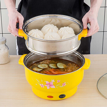 阡侗小功率学生宿舍煮面锅电蒸锅电锅电煮锅电热杯电火锅迷你小电锅26