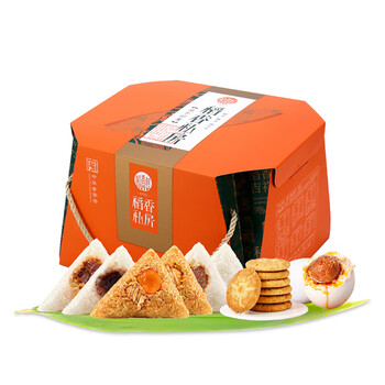 稻香村稻香好礼600克5粽鲜肉豆沙多口味嘉兴粽子手提端午礼盒团购 端