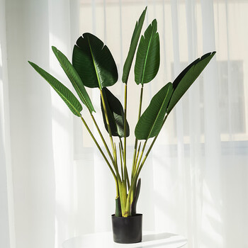 北欧风情仿真植物热带绿植旅人蕉美人蕉摆件客厅走廊玄关落地装饰