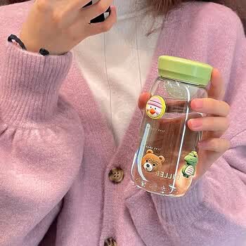 特百惠tritan水杯女生高颜值塑料杯子带茶隔迷你小巧便携学生简约随手