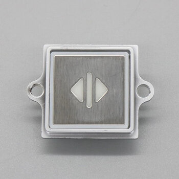 适用于电梯按钮853343h02h04外呼方形带耳按键适用通力电梯配件 红光(