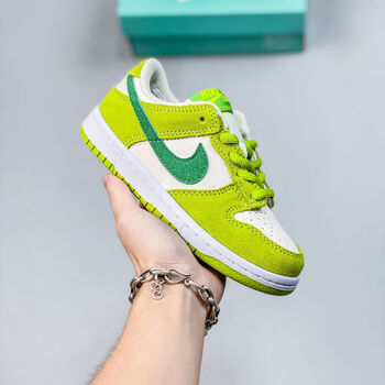 jordanairjordanaj童鞋儿童青苹果鞋sb dunk low pro气垫小中 31