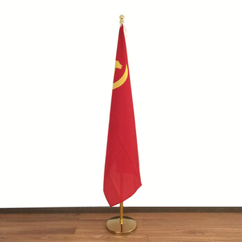 英友(enyou)落地旗杆国旗党旗室内旗座铝合金旗杆立地厅旗2.