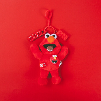 芝麻街公仔 芝麻街女韩式可爱卡通玩偶ins毛绒公仔书包挂饰包包挂件