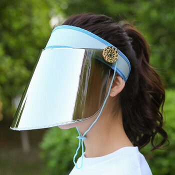 护目镜)>遮阳帽男女士防晒帽子防紫外线帽夏季太阳帽电焊电骑车电动车