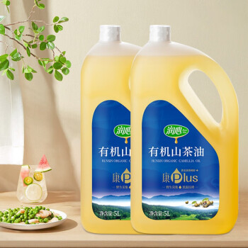 润心（RUNXIN） 润心有机茶油5L*2瓶康plus 低温压榨 有机认证山茶油 油茶籽油