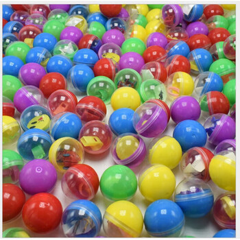 小玩偶透明扭蛋球奇趣蛋玩具蛋机幼32mm便宜的马卡龙小扭蛋混发100