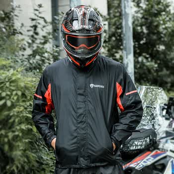 鹿凌青 水衣全套雨衣雨裤套装男薄款外卖骑手雨服摩托车全身防水分体