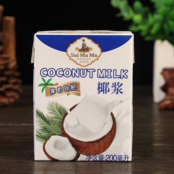 奈特兰水妈妈印尼进口椰浆200ml椰奶椰汁甜品烘焙原材料水妈妈椰浆200