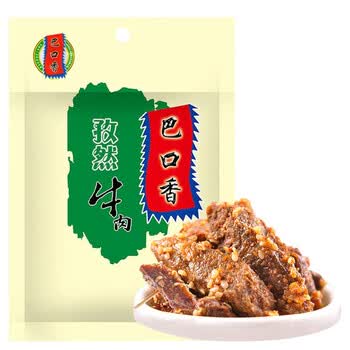巴口香 新疆 牛肉干 肉脯 零食 孜然味 50g/袋