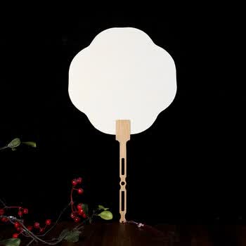 知南 团扇空白扇子扇面宣纸国画加厚蜡染双面diy手绘中国风古风书法扇