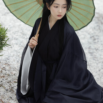 蔓苪汉服古装汉服女霸气黑色超仙古装酷飒暗黑系仙气古风齐腰直裾清冷