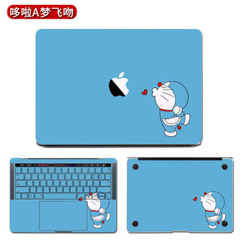 3英寸电脑贴膜 哆啦a梦飞吻 abcd面