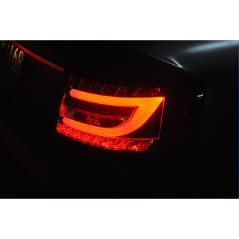 anihc适用于 奥迪a6l尾灯led导光05-08款 09-12款改装鱼骨尾灯总成